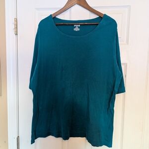 Duluth Trading Co Teal Short Sleeve Top